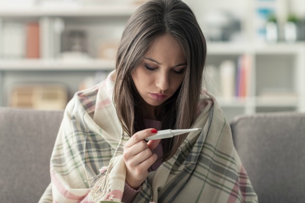 woman with cold